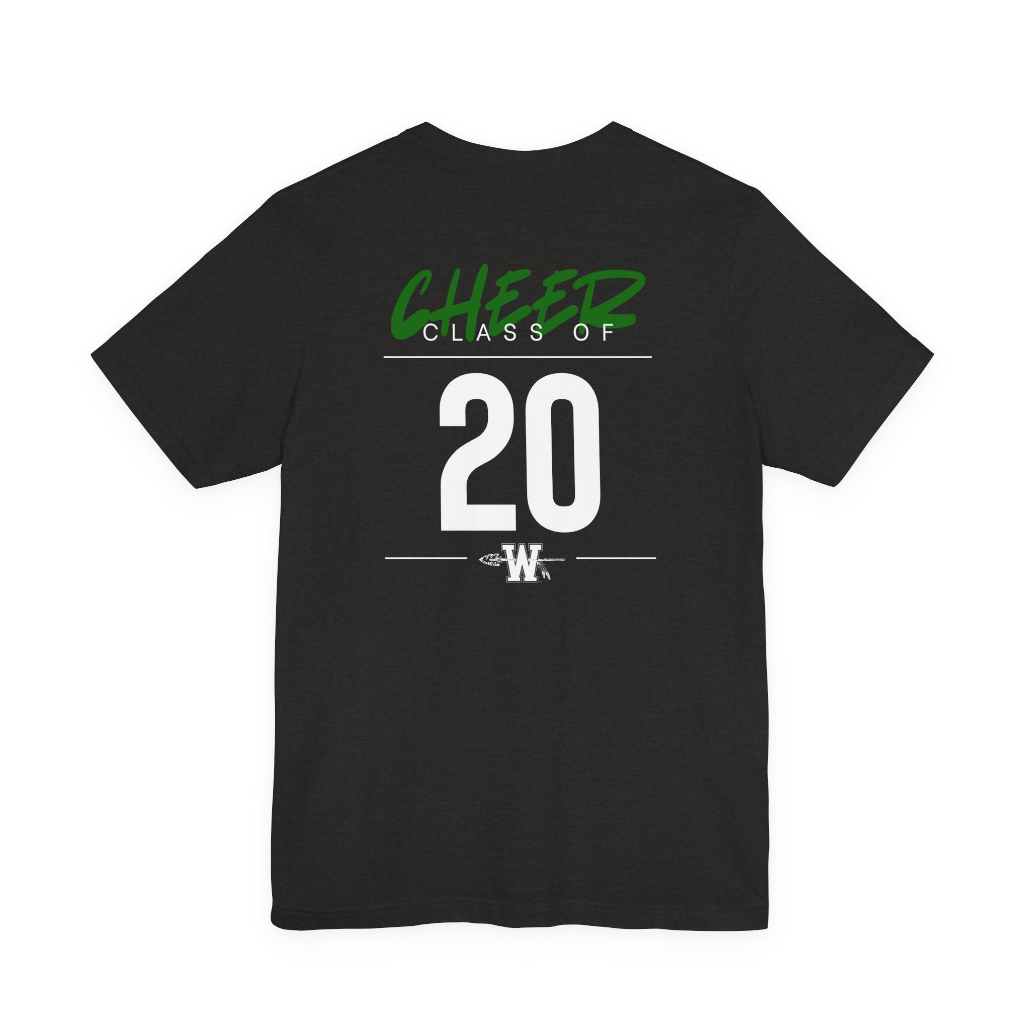 PRE ORDER - Custom Class of ____ Cheer Alumni Shirt (front & back)